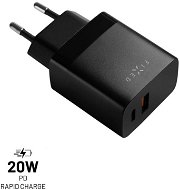 AC Adapter FIXED s USB-C a USB výstupem a podporou PD a QC 3.0 20W černá - Nabíječka do sítě