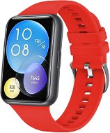FIXED Silicone Strap pre Huawei Watch FIT2 červený - Remienok na hodinky