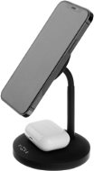 Charging Stand FIXED MagStand 2in1 with MagSafe Mount Support 15W+5W Black - Nabíjecí stojánek