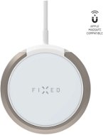 Vezeték nélküli töltő FIXED MagPad 2 Töltő MagSafe rögzítés támogatással és állvánnyal, 15 W, fehér - Bezdrátová nabíječka