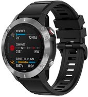 Remienok na hodinky FIXED Silicone Strap na Garmin QuickFit 22 mm čierny - Řemínek