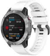 FIXED Silicone Strap pro Garmin QuickFit 22mm bílý - Watch Strap