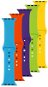 FIXED Silicone Strap Apple Watch 42/44/45/49mm - kék/sárga/zöld/lila/narancssárga - Szíj