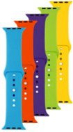 FIXED Silicone Strap pro Apple Watch 42/44/45/49mm modrý/žlutý/zelený/fialový/oranžový - Watch Strap