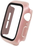 FIXED Pure+ edzett üveggel a 40 mm-es Apple Watch okosórához - rózsaszín - Okosóra tok