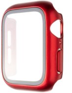 FIXED Pure+ Tok temperált üveggel a 41 mm-es Apple Watchhoz - piros - Okosóra tok