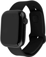 FIXED Silicone Sporty Strap na Apple Watch 42/44/45 mm čierny - Remienok na hodinky