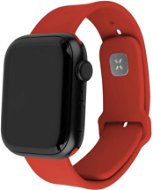 FIXED Silicone Sporty Strap na Apple Watch 42/44/45 mm červený - Remienok na hodinky