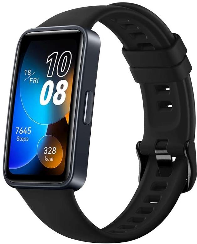 FIXED Silicone Strap na Huawei Band 8/9/10 čierny Remienok na