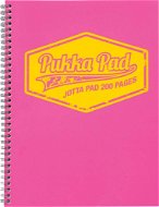 PUKKA PAD Jotta Neon A4 štvorčekový, ružový - Poznámkový blok