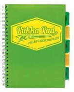 PUKKA PAD Project Book Neon A4 štvorčekový, zelený - Poznámkový blok