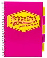 PUKKA PAD Project Book Neon A4 linajkový, ružový - Poznámkový blok