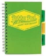 PUKKA PAD Project Book Neon A5 linajkový, zelený - Poznámkový blok