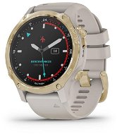Garmin Descent Mk2S Sapphire Light Gold/Light Sand Band - Smart hodinky