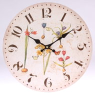 Bino Nástěnné hodiny Bylinky - Wall Clock