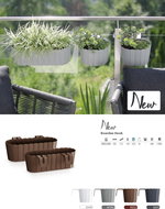 Prosperplast BOARDEE HOOK Anthracite 38.3cm - Flower Box