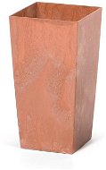 PROSPERPLAST Urbi square beton effect terakota 24cm  - Květináč