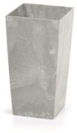 PROSPERPLAST Urbi square beton effect szürke 29,5 cm - Virágcserép