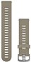 Garmin Quick Release 20 Silikonband Beige (silberne Schnalle) - Armband