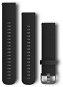Garmin Quick Release 20 Silikonband shwarz, graue Schnalle - Armband