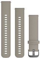 Garmin Quick Release 20 Silikonband Beige (dunkle Schnalle) - Armband