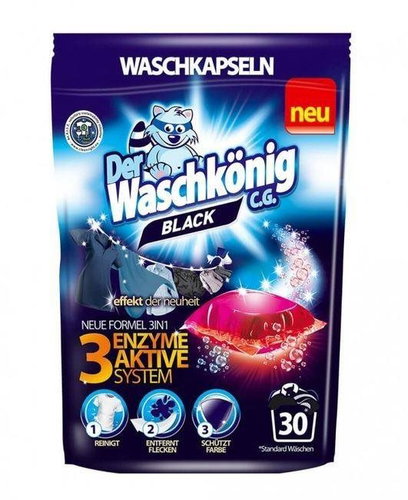WASCHKÖNIG Black 30 pcs - Washing Capsules - Main image