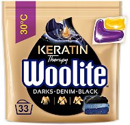 WOOLITE Black Darks Denim s keratinem 33 ks - Kapsle na praní