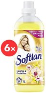 SOFTLAN with vanilla and orchid scent 6×1 l (204 washes) - Fabric Softener