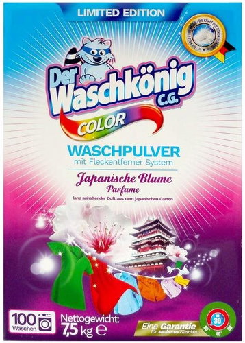 WASCHKÖNIG Japanese Blume Color 7.5 kg (100 washes) - Washing Powder - Main image