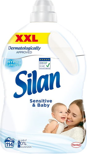 SILAN Sensitive 2,85 l (114 washes) - Fabric Softener - Main image