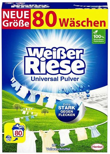 WEISSER RIESE Universal 4,4 Washing kg praní) - Powder (80