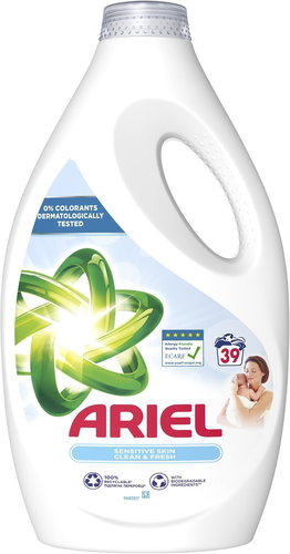 ARIEL Sensitive 1,95 l (39 washes) - Washing Gel - Main image