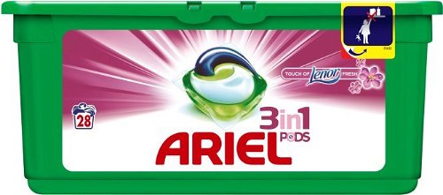 ARIEL Touch of Lenor 3in1 28 pcs - Washing Capsules