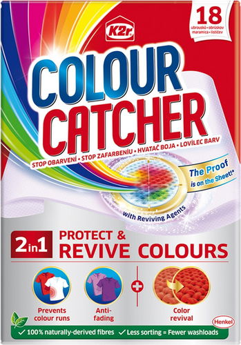 K2r prací ubrousky Colour Catcher 2v1 Protect & Revive Colours, 18