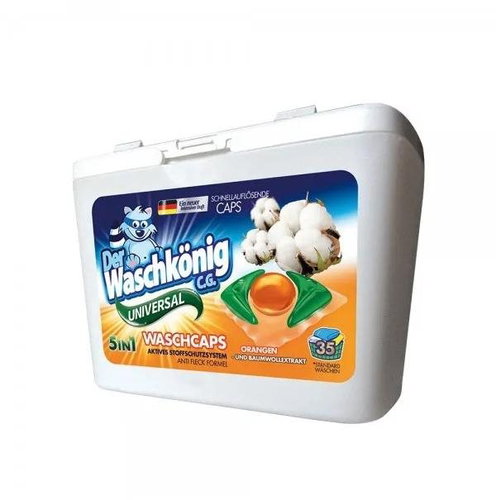 WASCHKÖNIG Orangen Und Baumwollextrakt Universal 35 ks - Washing Capsules - Main image