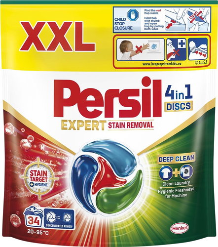 PERSIL Discs Expert Stain Removal 34 db Fő fotó PERSIL Discs Expert Stain Removal 34 db - Mosókapszula - Fő fotó