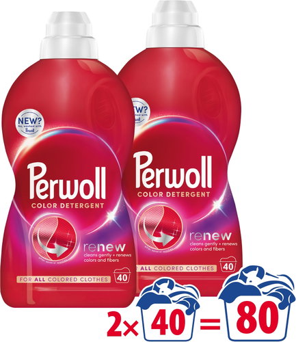 PERWOLL Renew Color 2× 2 l (80 praní) - Washing Gel - Main image