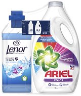 ARIEL Color 2,15 l (43 praní) a LENOR Spring Awakening 0,85 l (34 praní) - Washing Gel