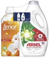 ARIEL Extra Clean 1,7 l (34 praní) a LENOR Orchid & Vanila 0,7 l (28 praní) - Washing Gel