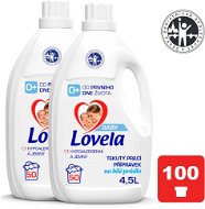 LOVELA Baby folyékony mosószer fehér ruhákhoz, 2×4,5 l (100 mosás) - Mosógél