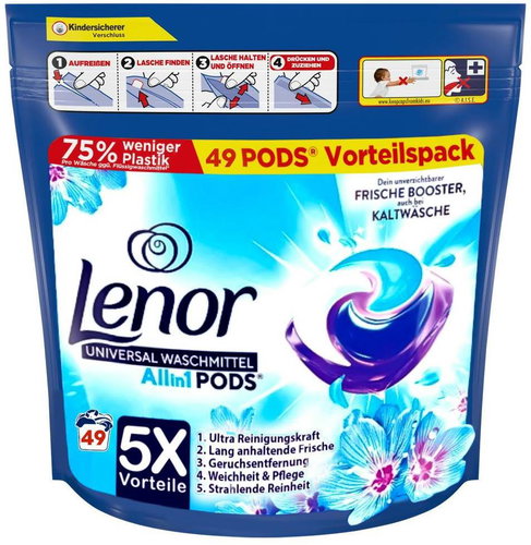 LENOR All-in-1 Aprilfrisch Universal 49 ks  - Washing Capsules - Main image