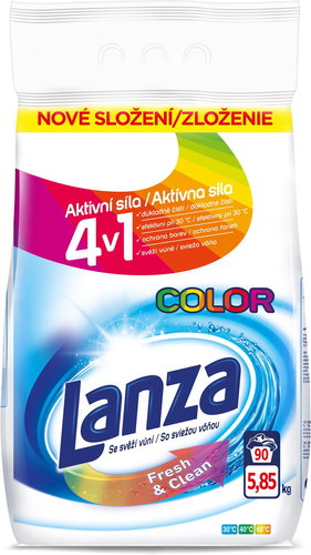 LANZA Fresh & Clean Color, 5,85 kg (90 mosás) - Mosószer - Fő fotó