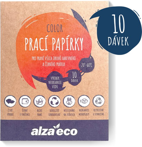AlzaEco prací papírky Color (10 praní) - Prací papírky - Hlavní obrázek