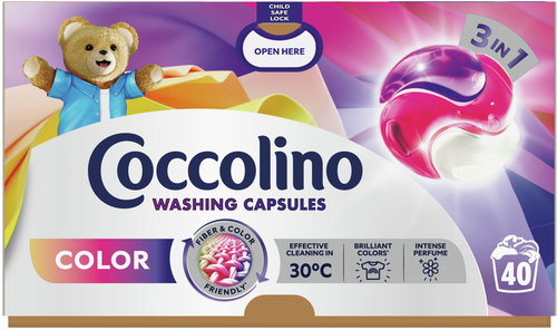 COCCOLINO colour 40 pcs - Washing Capsules - Main image