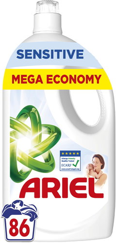 ARIEL Sensitive 3,87 l (86 washes) - Washing Gel - Main image