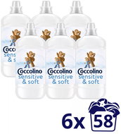 COCCOLINO Sensitive Pure 6× 1,450 l - Fabric Softener