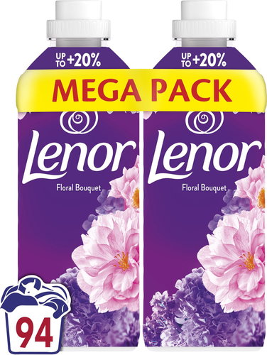 LENOR Floral Bouquet 2×987 ml (94 washes) - Fabric Softener - Main image