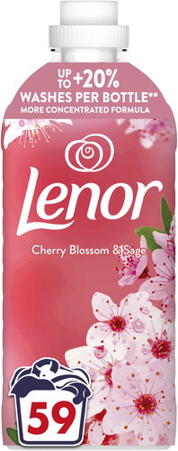 LENOR Cherry Blossom & Sage 1,239 l (59 washes) - Fabric Softener - Main image