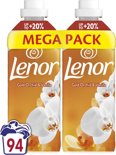 LENOR Orchid & Vanilla 2×987 ml (94 washes) - Fabric Softener - Main image