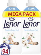 LENOR Sensitive Cotton Fresh 2× 987 ml (94 praní) - Aviváž